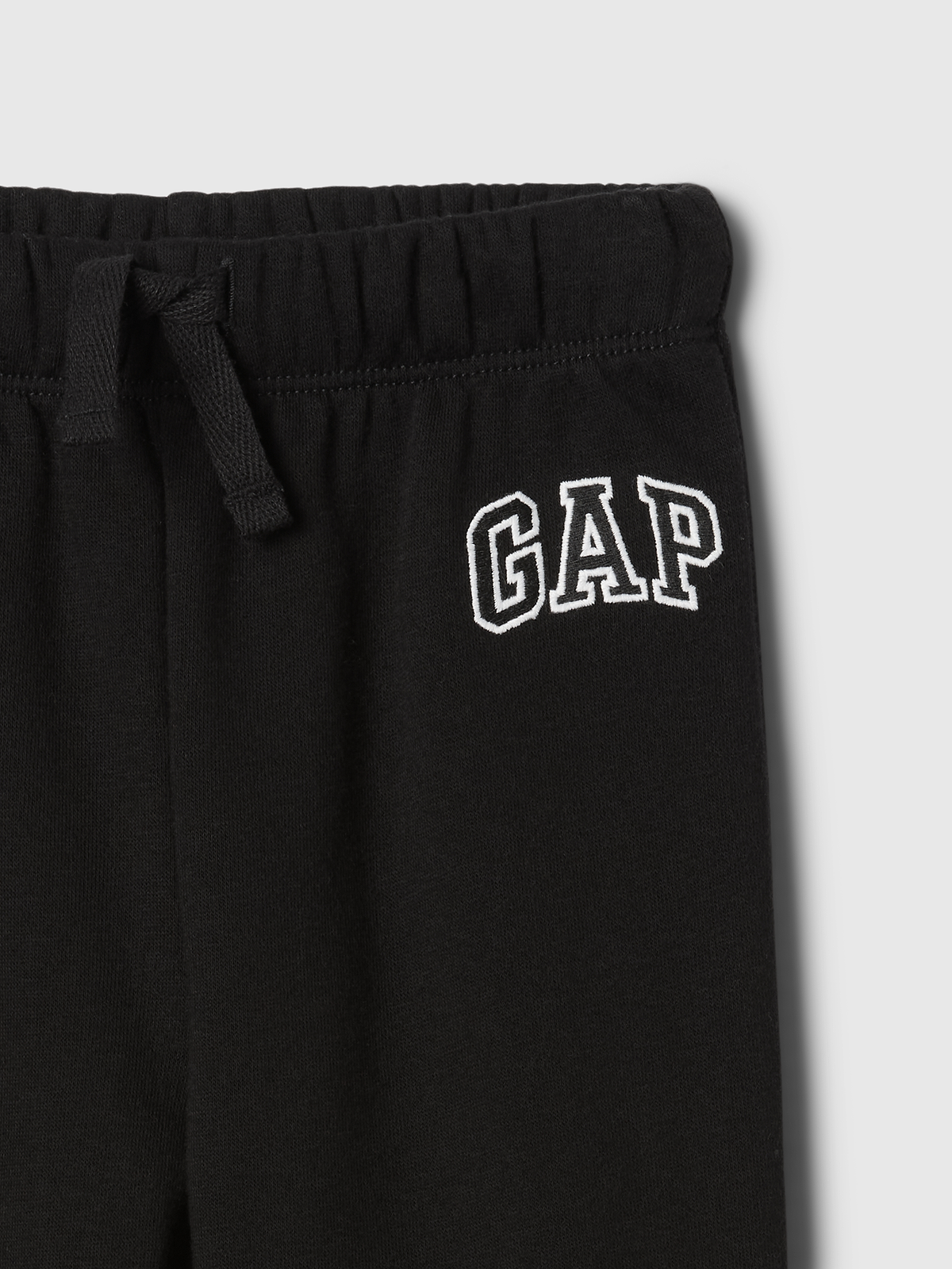 babyGap Relaxed Logo Pull-On Joggers - Black