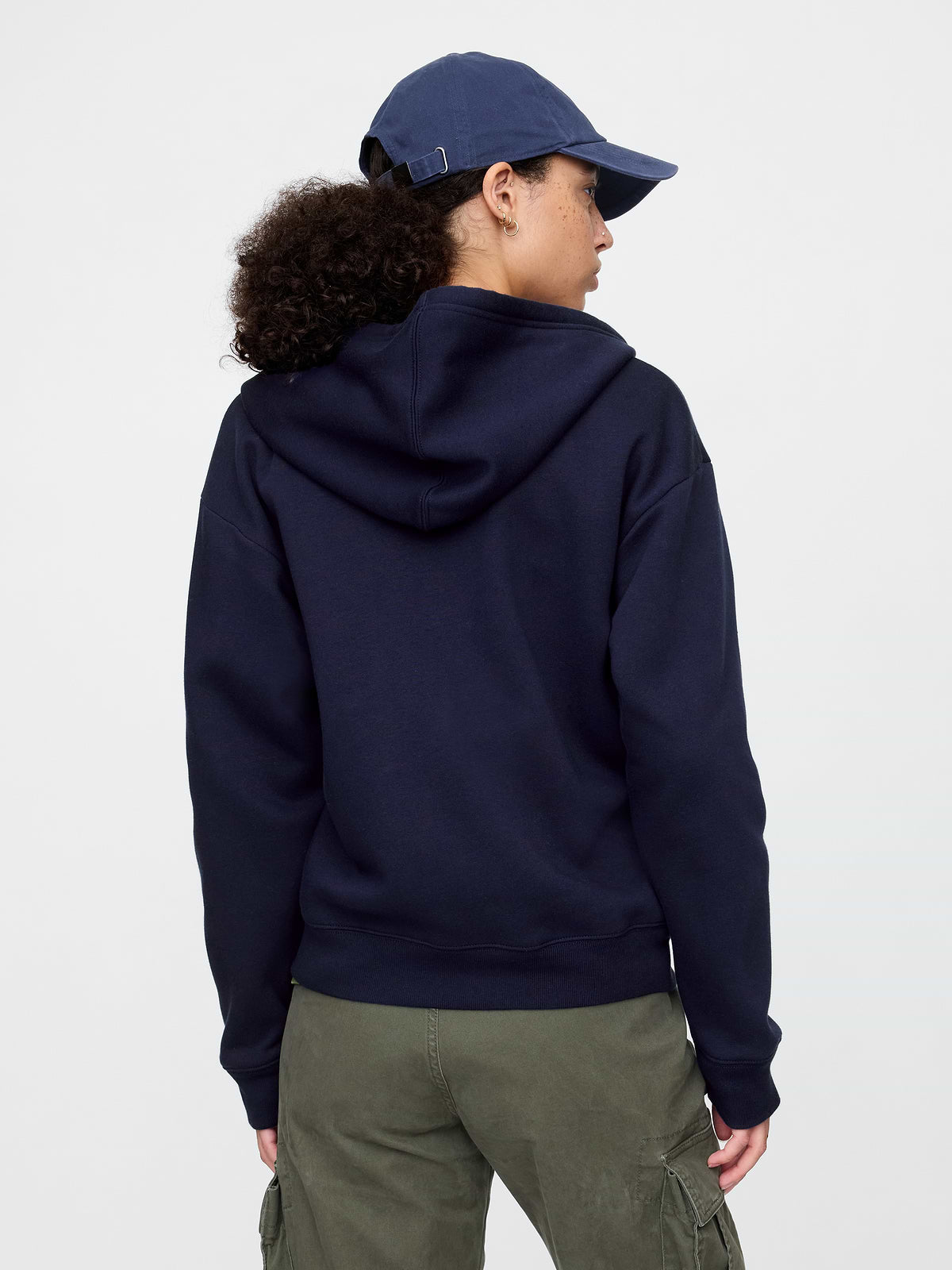 Relaxed Gap Logo Zip Hoodie