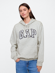 Gap Logo Hoodie - Light Heather Gray