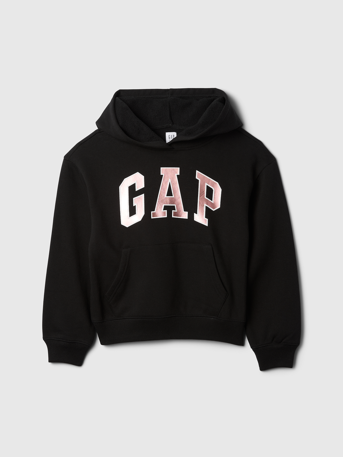 Kids Relaxed Gap Logo Hoodie - Black Logo