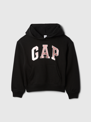 Kids Relaxed Gap Logo Hoodie - Black Logo