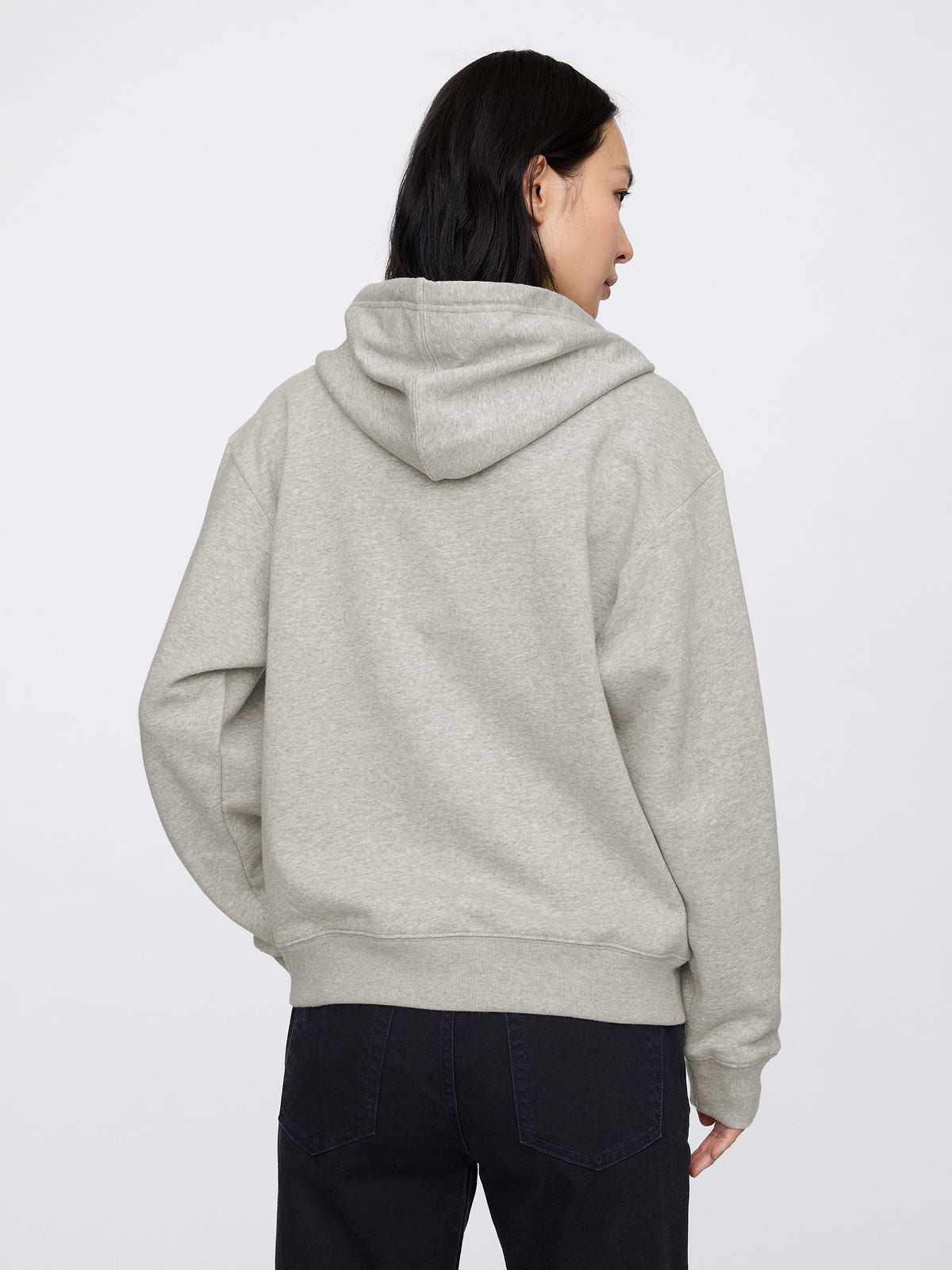 Relaxed Gap Logo Zip Hoodie