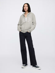 Relaxed Gap Logo Zip Hoodie
