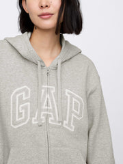 Relaxed Gap Logo Zip Hoodie