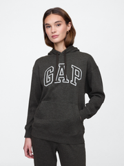Gap Logo Hoodie - Charcoal Heather Gray