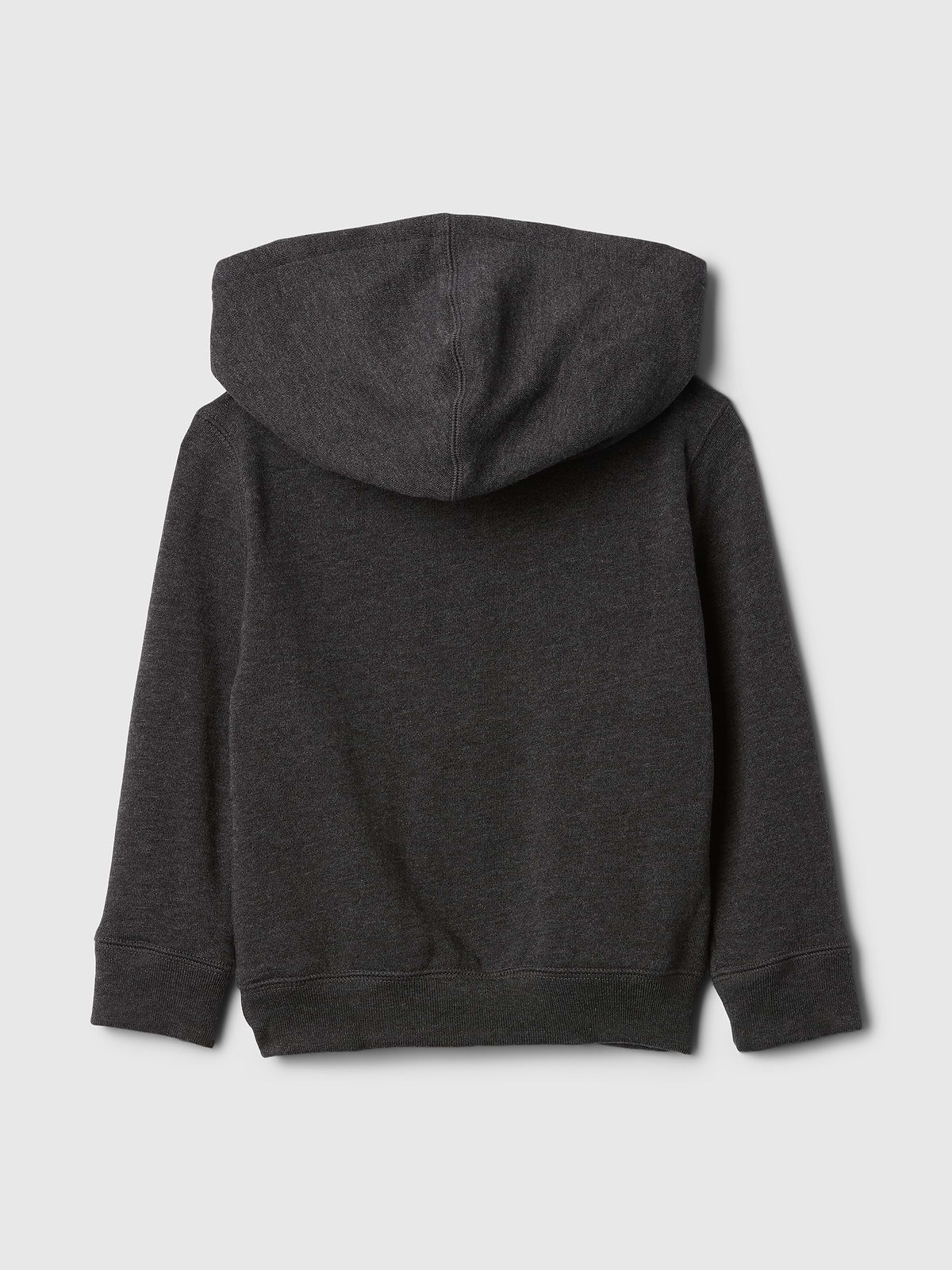 babyGap Relaxed Logo Zip Hoodie - Charcoal Heather Grey
