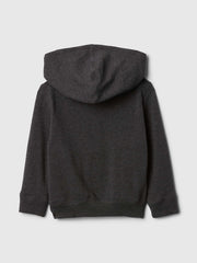 babyGap Relaxed Logo Zip Hoodie - Charcoal Heather Grey