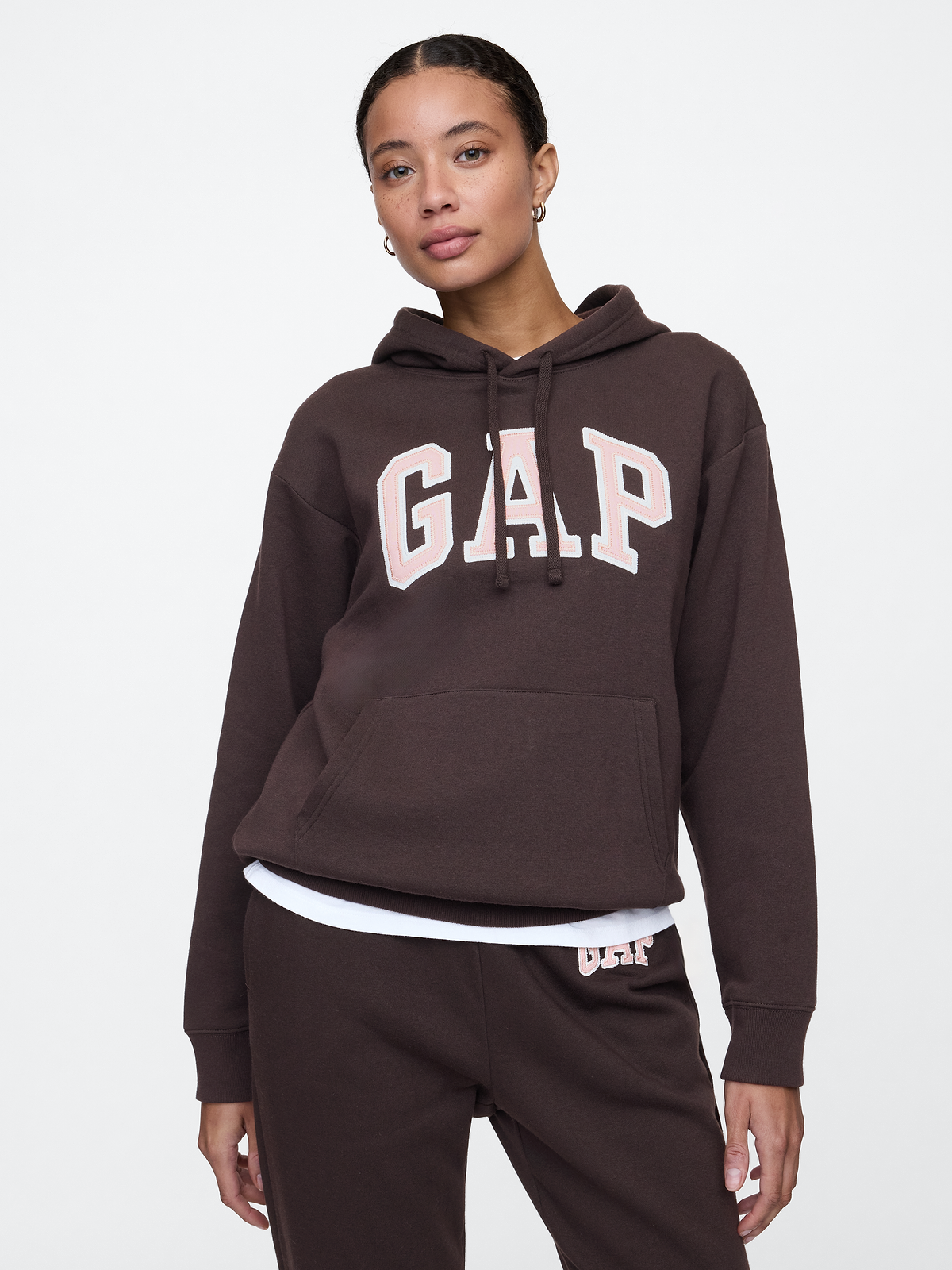 Gap Logo Hoodie - Turkish Coffee