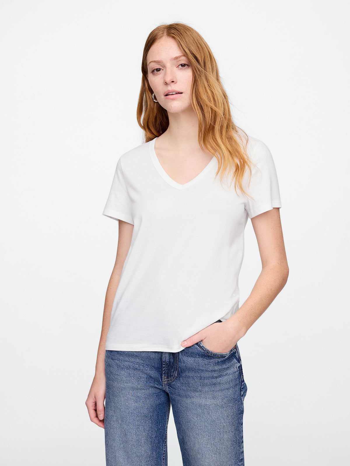 Favorite V-Neck T-Shirt - White