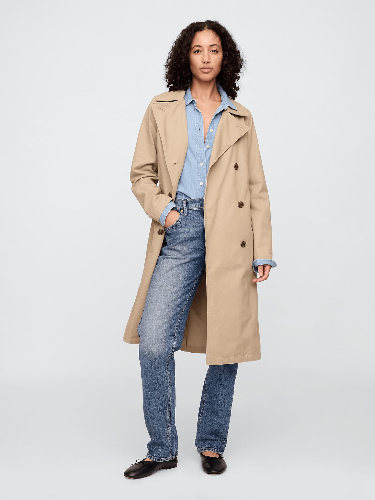 Modern Trench Coat - Cargo Khaki