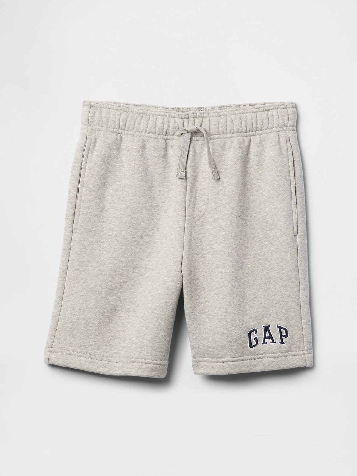 Kids Relaxed Gap Logo Pull-On Shorts - Light Heather Gray