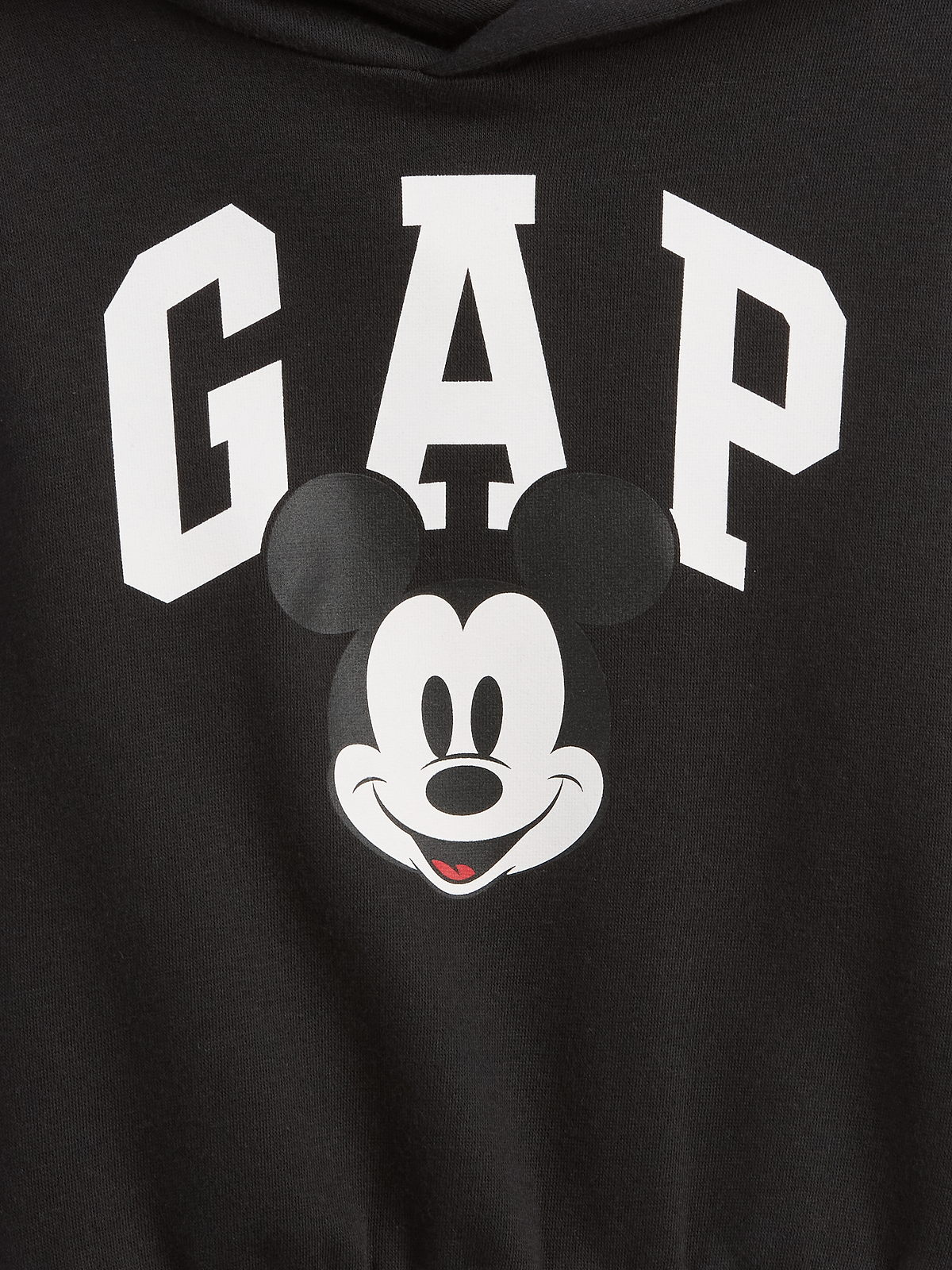 babyGap × Disney Mickey Mouse Relaxed Logo Hoodie - Family Black Moonless Night