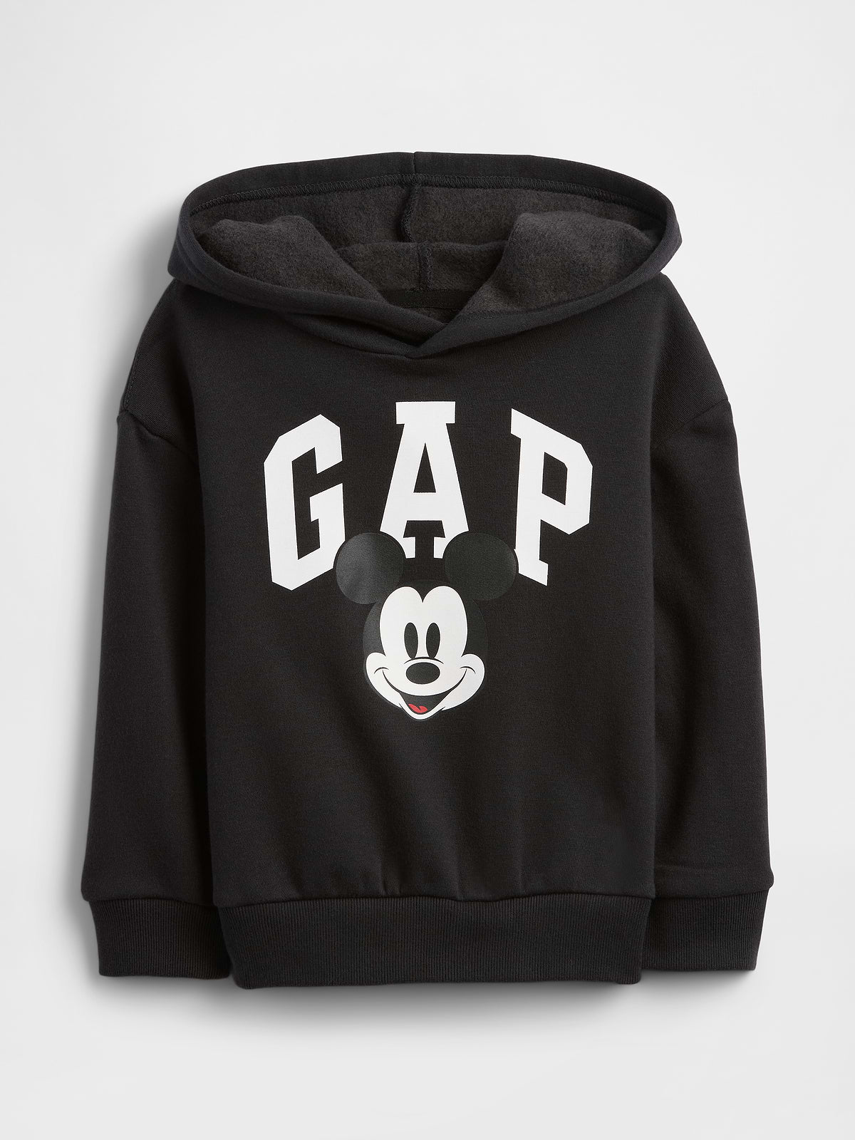 babyGap × Disney Mickey Mouse Relaxed Logo Hoodie - Family Black Moonless Night