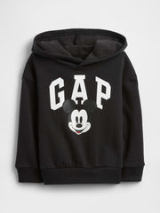 babyGap × Disney Mickey Mouse Relaxed Logo Hoodie - Family Black Moonless Night