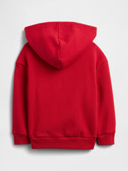 babyGap × Disney Mickey Mouse Relaxed Logo Hoodie - Modern Red