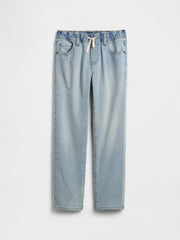 Kids Pull-On Original Straight Sweatpant Jeans - Light Wash