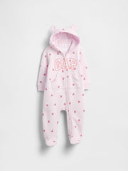 Baby Gap Logo One-Piece - Pink Hearts