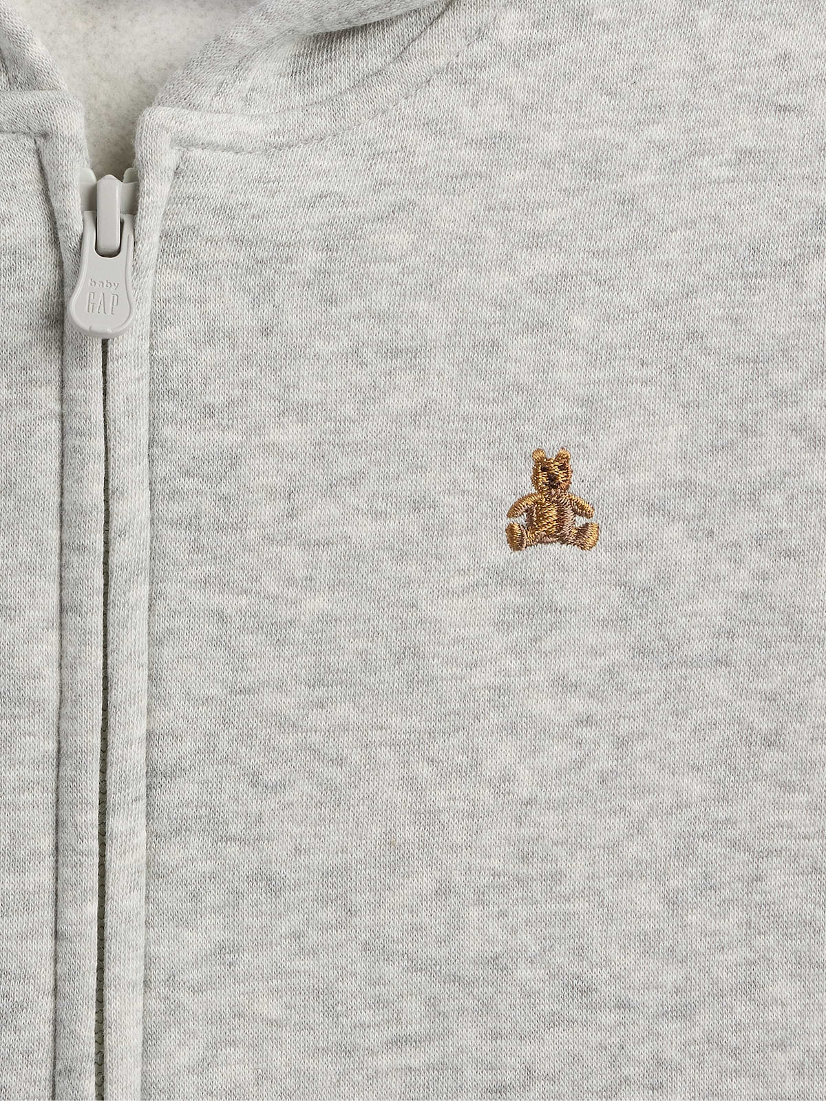 babyGap Brannan Bear Fleece Zip Hoodie - Grey