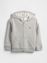 babyGap Brannan Bear Fleece Zip Hoodie - Grey