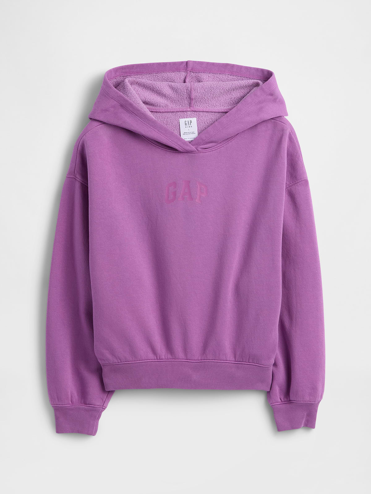 Kids Relaxed Gap Logo Hoodie - Purple Orchid