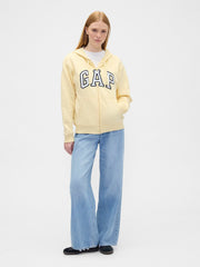 Relaxed Gap Logo Zip Hoodie