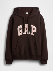 Relaxed Gap Logo Zip Hoodie