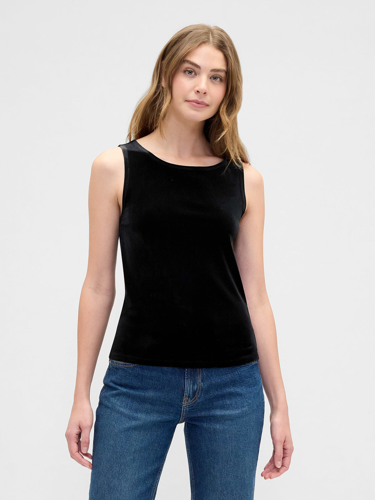 Boatneck Tank Top - Black