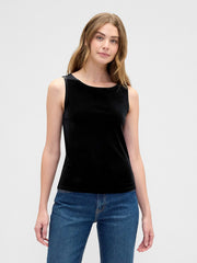 Boatneck Tank Top - Black