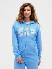 Relaxed Gap Logo Zip Hoodie - Union Blue