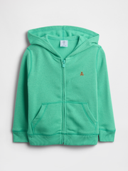 babyGap Brannan Bear Zip Hoodie - Bright Meadow Green