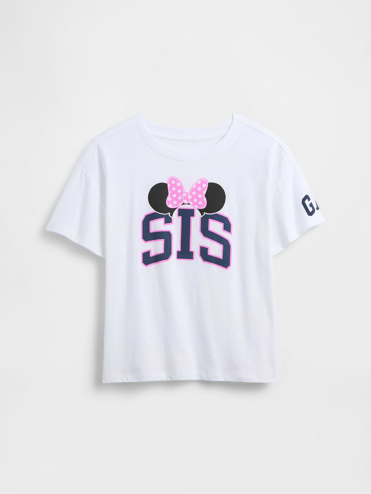 GapKids × Disney Oversized Big Sis Graphic T-Shirt - Disney Family White
