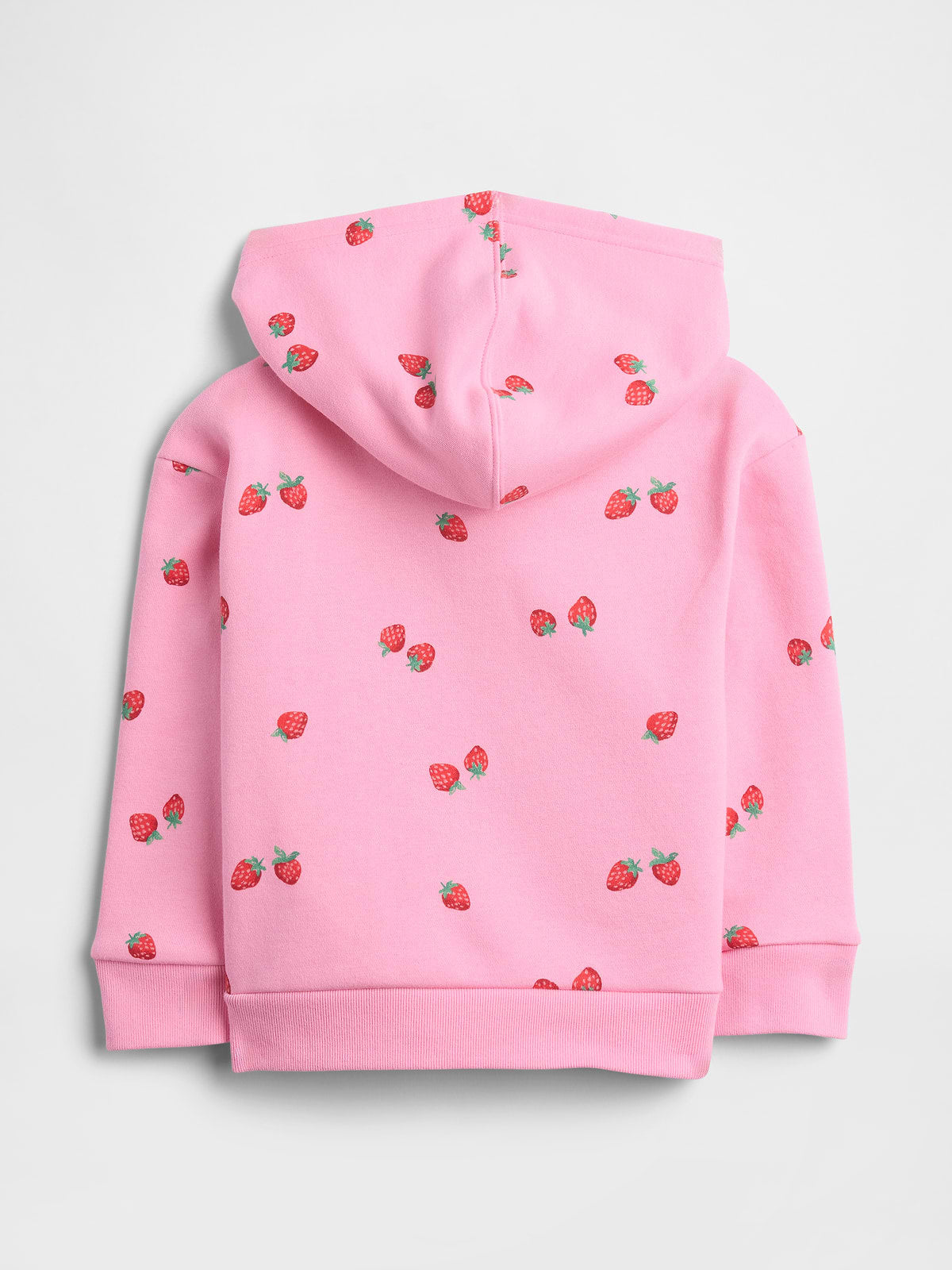 babyGap Relaxed Logo Zip Hoodie - Parisian Pink Strawberries