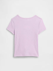 Kids Ribbed Crewneck T-Shirt