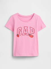 babyGap Logo T-Shirt - Parisian Pink Strawberries