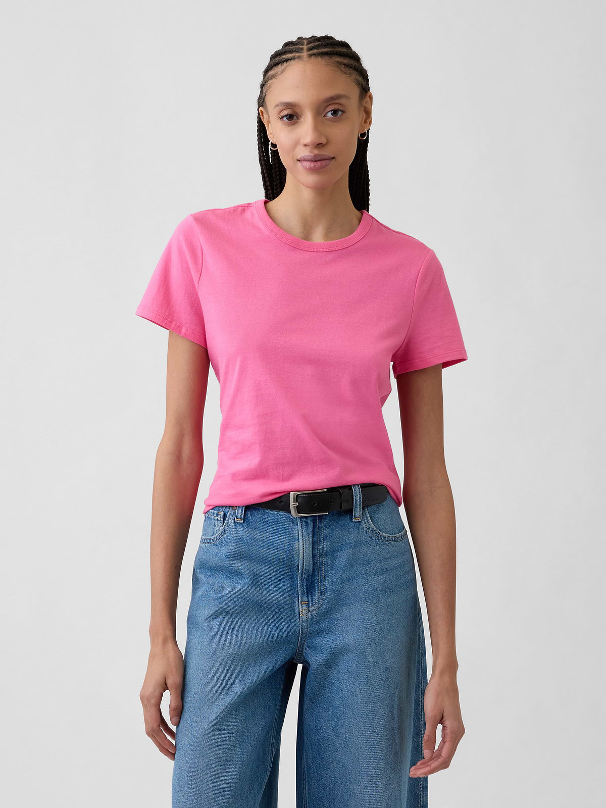 Favorite Crewneck T-Shirt - Shocking Pink