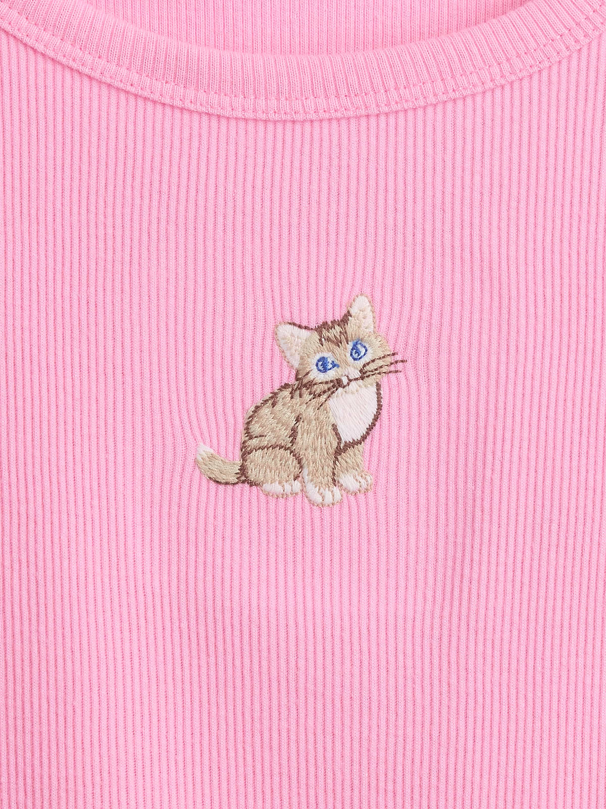 Kids Ribbed Crewneck T-Shirt