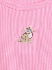 Kids Ribbed Crewneck T-Shirt