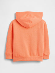 babyGap Relaxed Gap Logo Zip Hoodie - Neon Orange Bolt