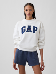 Oversized Gap Logo Mockneck Tunic Sweatshirt - New Off White