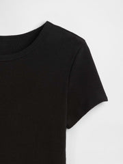 Kids Ribbed Crewneck T-Shirt