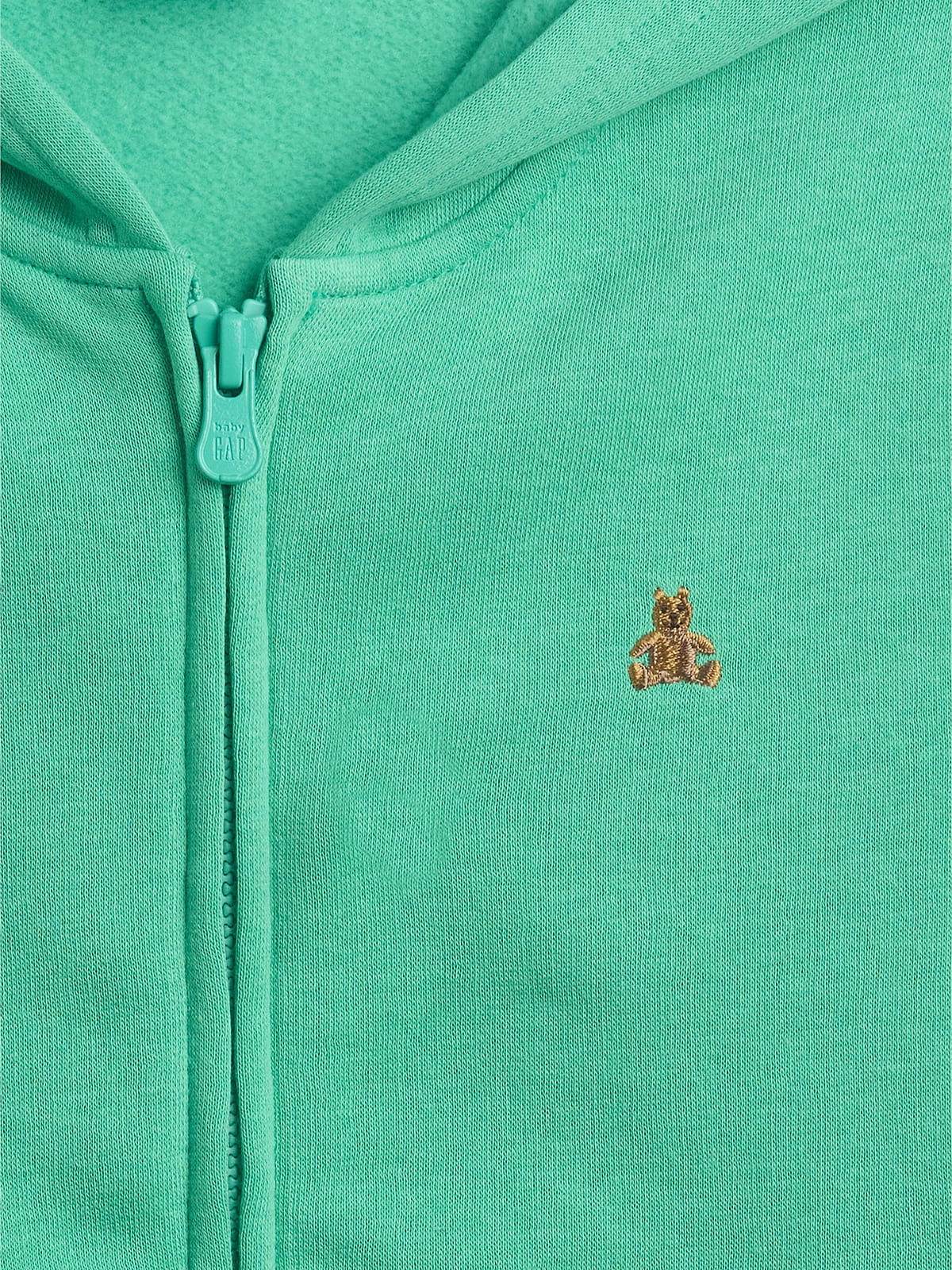 babyGap Brannan Bear Zip Hoodie - Bright Meadow Green