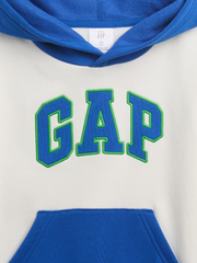 babyGap Relaxed Colorblock Logo Hoodie - Admiral Blue Multi