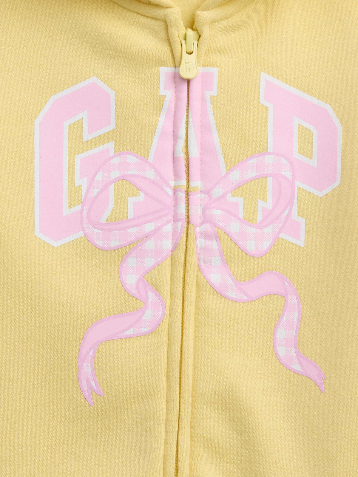 babyGap Relaxed Logo Zip Hoodie - Spring Yellow Bow