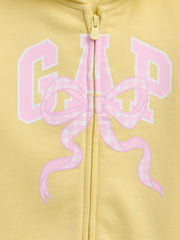 babyGap Relaxed Logo Zip Hoodie - Spring Yellow Bow