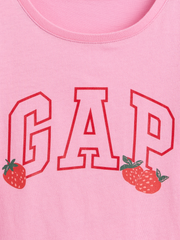 babyGap Logo T-Shirt - Parisian Pink Strawberries