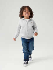 babyGap Brannan Bear Fleece Zip Hoodie - Grey