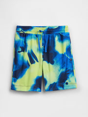 Kids 100% Recycled Pull-On Mesh Shorts - Tapestry Navy