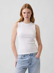Ribbed Shell Tank - New Off White