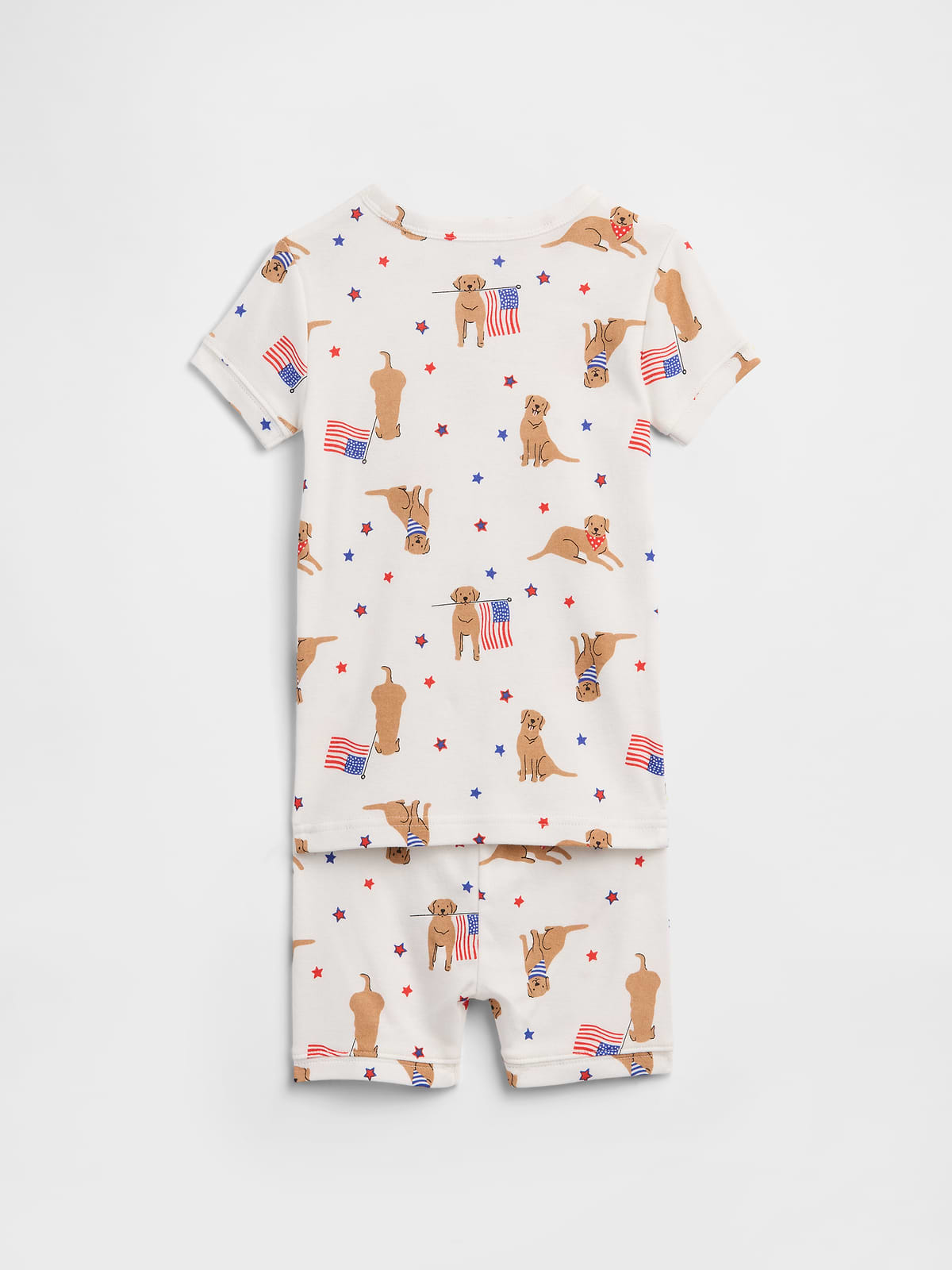 Kids & babyGap Americana Dog PJ Set - White Fourth Of July