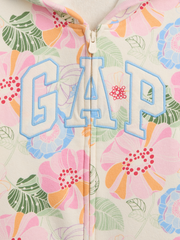 babyGap Logo Zip Hoodie - Hero Floral Multi